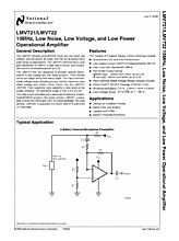 DataSheet LMV721 pdf